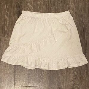 Wonder Nation White Eyelet Mini Skirt